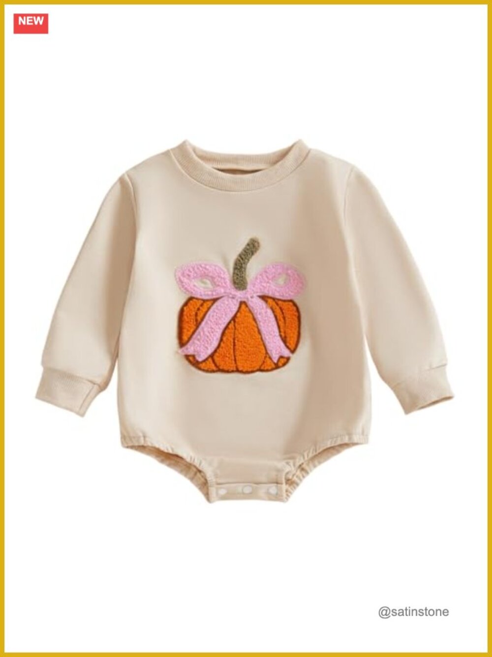 Baby Sweatshirt Romper Long Sleeve Cotton Blend Fall Winter Bodysuit